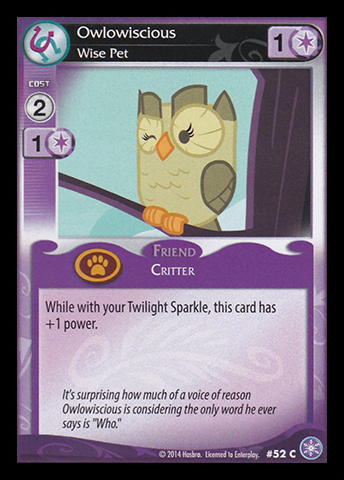 Owlowiscious, Wise Pet (FOIL)